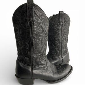Ariat Heritage Black Western Cowboy Leather Boots Men's 10.5